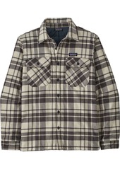Patagonia Men's Insulated Organic Cotton Mid-Weight Fjord Flannel Shirt, Small, Green