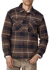 Patagonia Men's Lightweight Insulated Fjord Flannel Shirt, Small, Outdoor/Molasses Brown