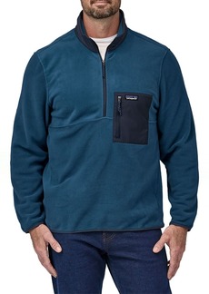 Patagonia Men's Microdini 1/2 Zip Fleece Pullover, Small, Blue
