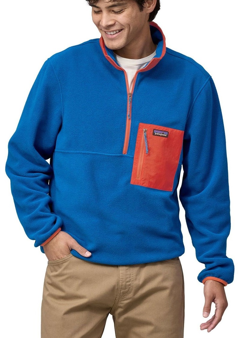 Patagonia Men's Microdini 1/2 Zip Pullover, Small, Blue | Father's Day Gift Idea