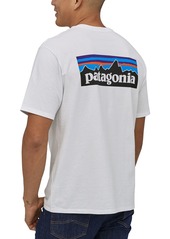 Patagonia Men's P-6 Logo Responsibili-Tee Short Sleeve T-Shirt, Small, Black | Father's Day Gift Idea