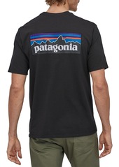 Patagonia Men's P-6 Logo Responsibili-Tee Short Sleeve T-Shirt, Small, Black | Father's Day Gift Idea