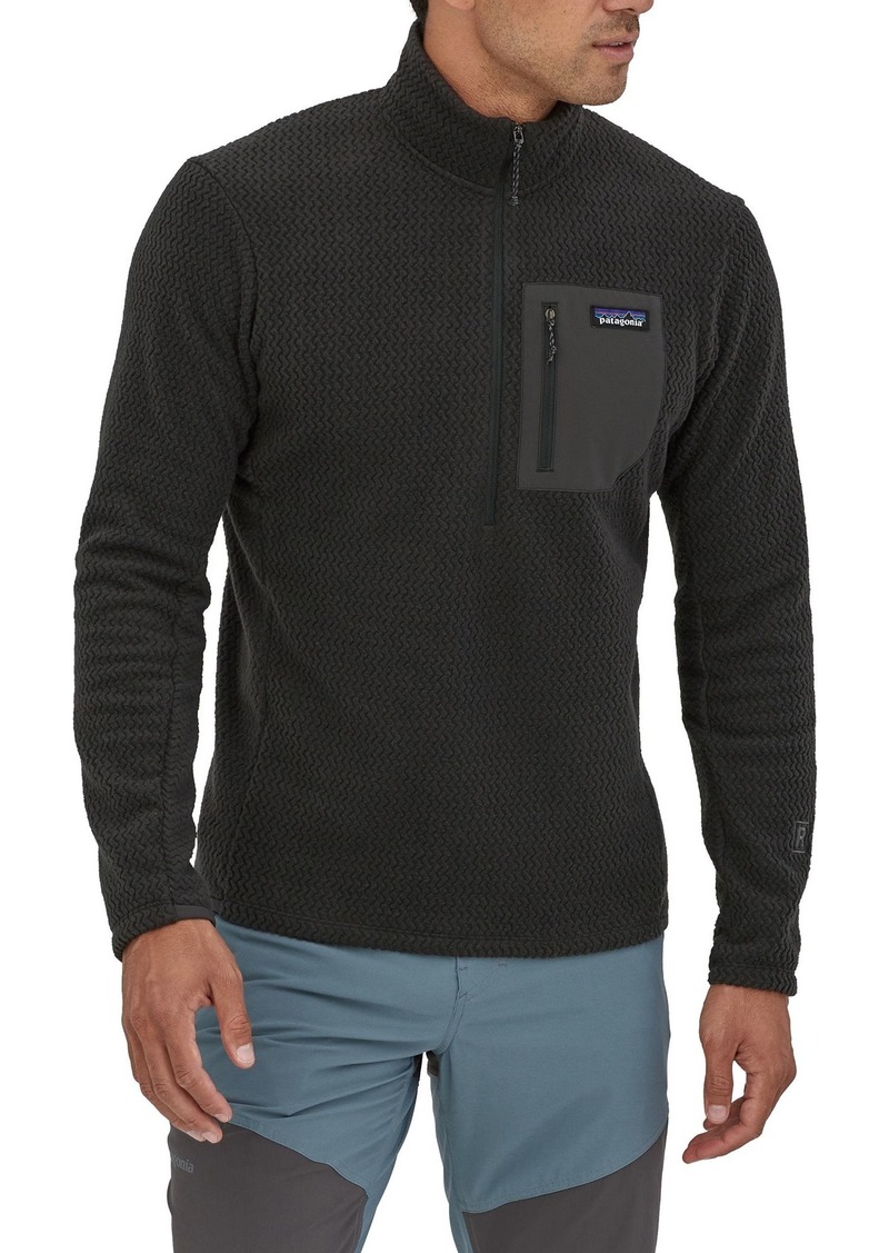 Patagonia Men's R1 Air Zip Neck Pullover, Small, Black | Father's Day Gift Idea