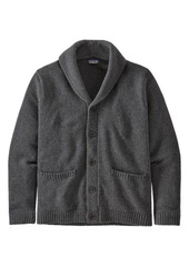 Patagonia Men's Recycled Wool Blend Shawl Collar Cardigan in Hex Grey at Nordstrom