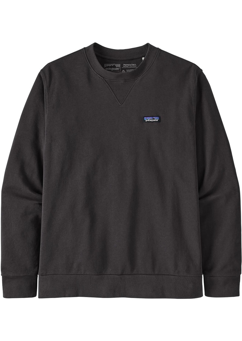 Patagonia Men's Regenerative Organic Certified Cotton Crewneck Sweatshirt, Medium, Black | Father's Day Gift Idea