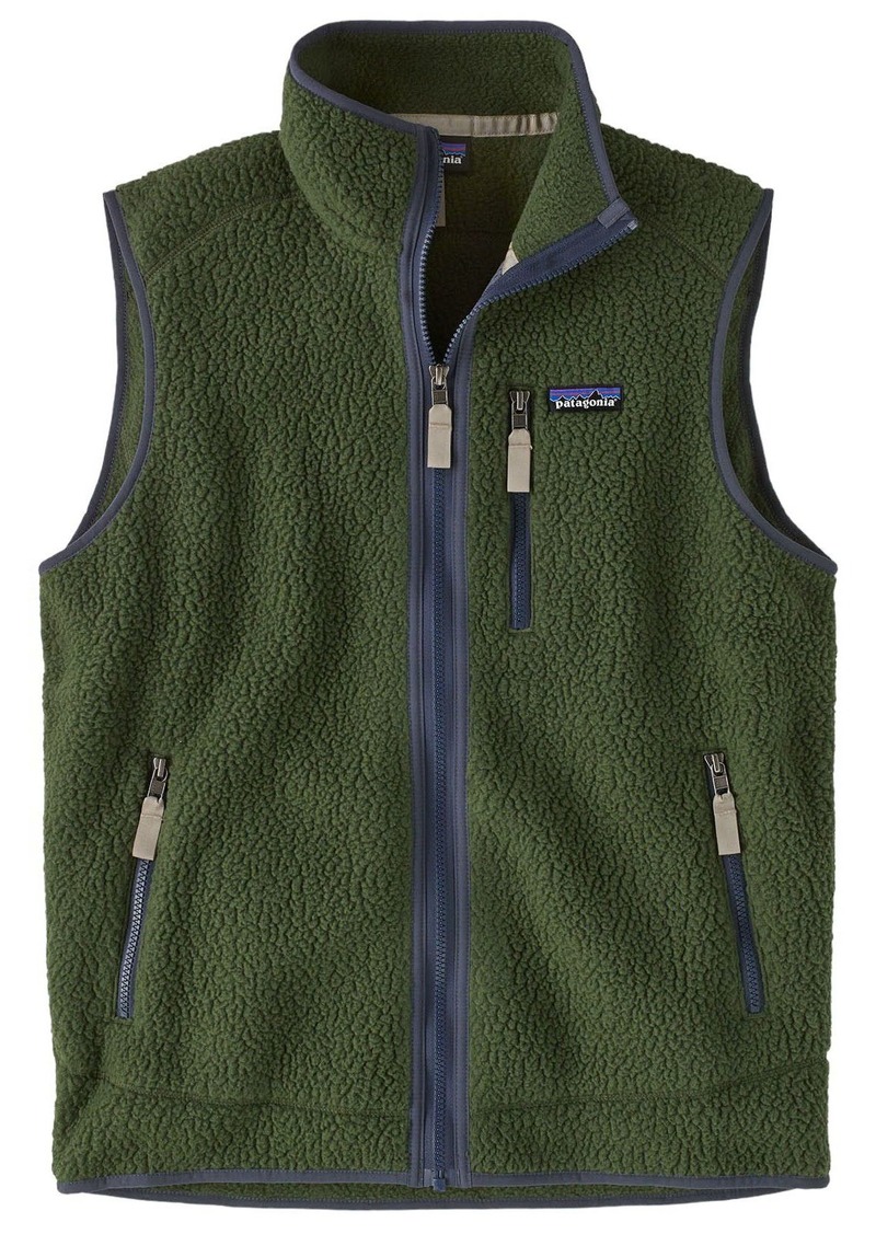 Patagonia Men's Retro Pile Fleece Vest, Medium, Green