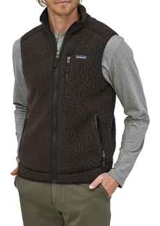 Patagonia Men's Retro Pile Fleece Vest, Small, Black