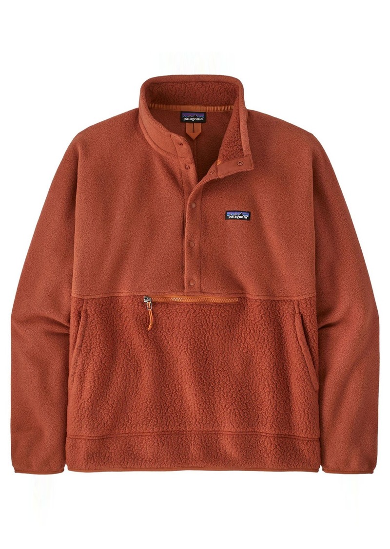 Patagonia Men's Retro Pile Half-Snap Pullover, Medium, Red