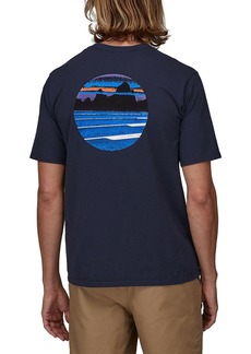 Patagonia Men's Skyline Stencil Responsibili-Tee T-Shirt, Medium, Blue