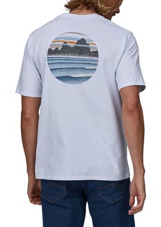 Patagonia Men's Skyline Stencil Responsibili-Tee T-Shirt, Small, White