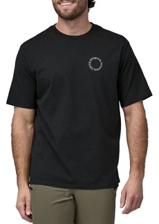 Patagonia Men's Spoke Stencil Responsibili-Tee Shirt, Medium, Black