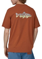 Patagonia Men's Wild Waterline Pocket Responsibili-Tee, Small, Brown