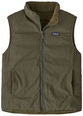 Patagonia Unisex Reversible Cotton Down Vest, Men's, Medium, Green