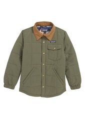 Patagonia Wind & Water Resistant Quilted Shirt Jacket in Industrial Green at Nordstrom