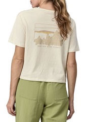 Patagonia Women's '73 Skyline Easy-Cut Responsibili-Tee T-Shirt, XS, Blue