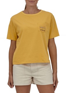 Patagonia Women's '73 Skyline Organic Easy Cut Pocket T-Shirt, XS, Yellow