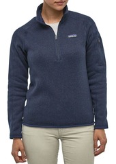 Patagonia Women's Better Sweater 1/4 Zip Pullover, XS, White