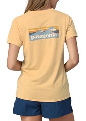 Patagonia Women's Capilene Cool Daily Graphic T-Shirt, XS, 73 Skyline/Feather Grey