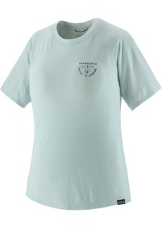 Patagonia Women's Capilene Cool Trail Graphic T-Shirt, XS, Forge Mark Crest Wispy Gr
