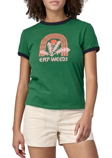 Patagonia Women's CTA Ringer Responsibili-Tee T-shirt, XS, Green