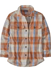 Patagonia Women's Heavyweight Fjord Flannel Overshirt, XL, Bristlecone/Fertile Brown