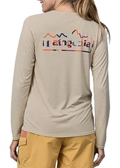 Patagonia Women's Capilene Cool Daily Long Sleeve Graphic Shirt, Small, Gray
