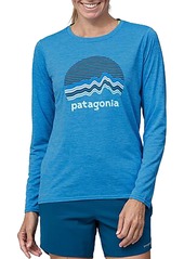 Patagonia Women's Capilene Cool Daily Long Sleeve Graphic Shirt, Small, Gray