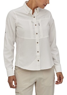 Patagonia Women's Long Sleeve Sol Patrol Shirt, Small, White