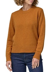 Patagonia Women's Recycled Wool-Blend Crewneck Sweater, Large, Orange