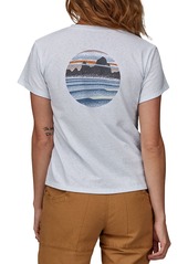 Patagonia Women's Skyline Stencil Responsibili-Tee Shirt, XS, White