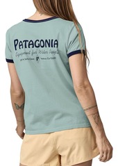 Patagonia Women's Water People Organic Ringer Tee, XS, Yellow