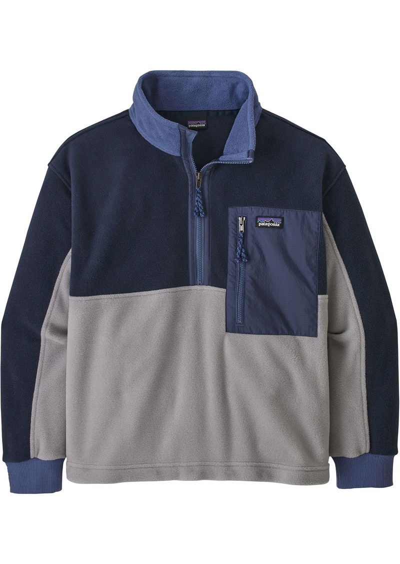 Patagonia Youth Microdini ½ Zip Fleece Pullover, Medium, Gray