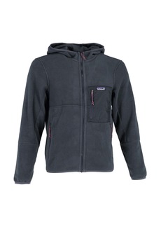 Patagonia Zipped Hooded Jacket in Navy Blue Recycled Polyester