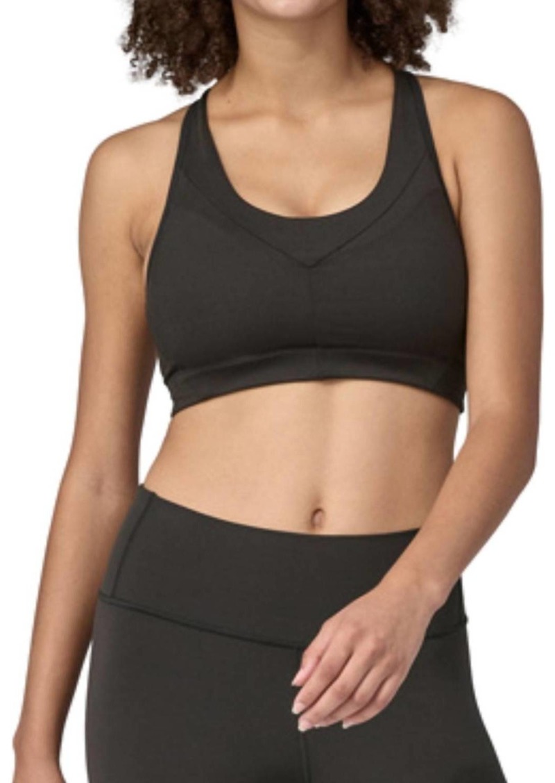 Patagonia Wild Trails Sports Bra In Black