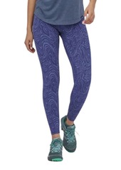 Patagonia Women's Maipo 7/8 Tights Legging In Oak Waves/sound Blue