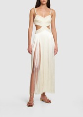 PatBO Beaded Fringe Long Dress