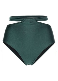 PatBO cut-out high-waisted bikini brief