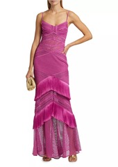 PatBO Fringe Sleeveless Maxi Dress