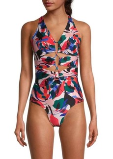 PatBO Moscow One-Piece Printed Swimsuit