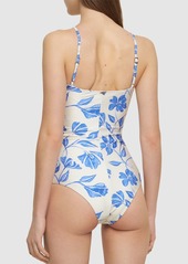 PatBO Nightflower Printed Swimsuit