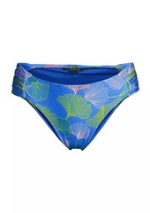 PatBO Ocean Leaf Low-Waist Bikini Bottom