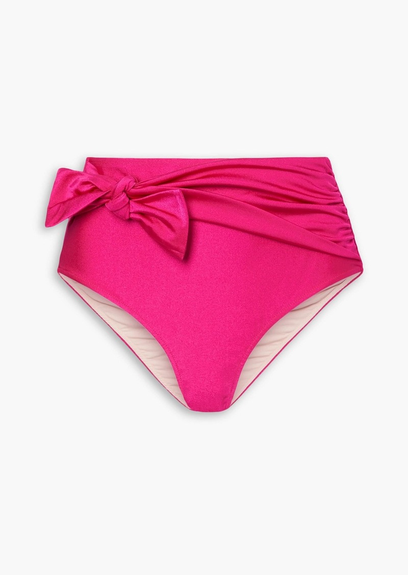 PATBO - Tie-front bikini briefs - Pink - XS