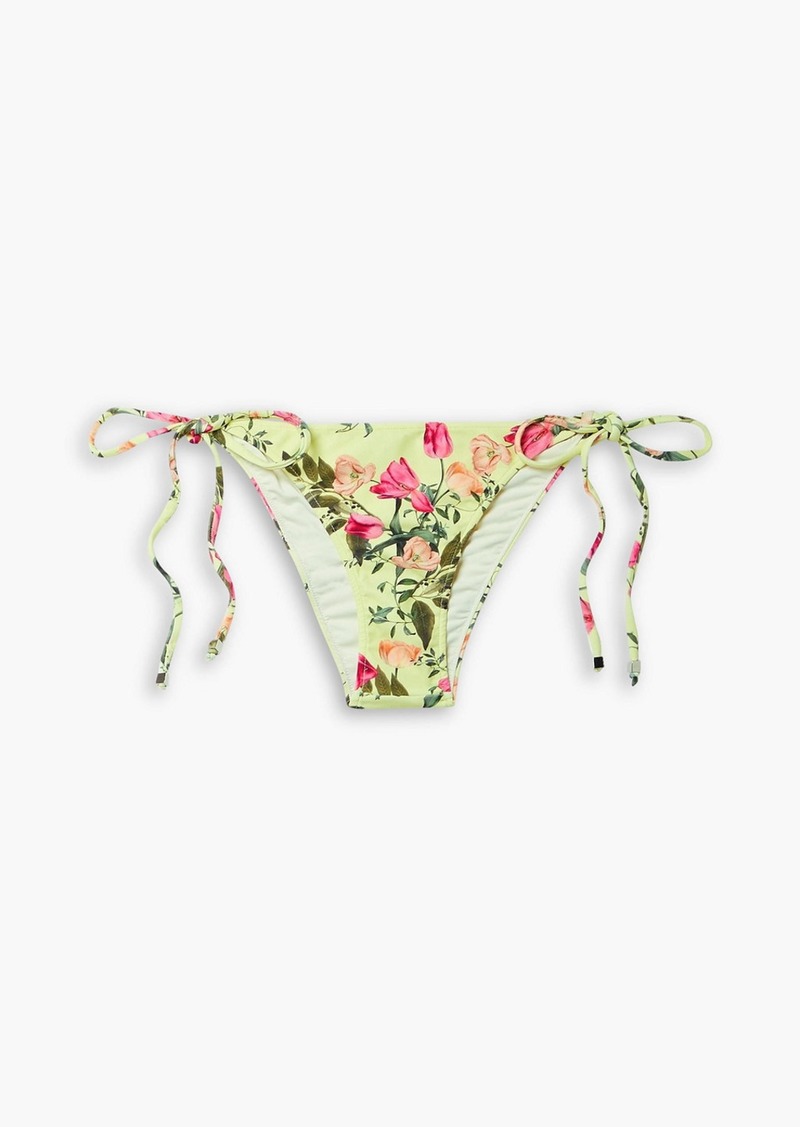 PATBO - Tula floral-print low-rise bikini briefs - Yellow - M