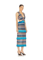 PatBO Crochet Cut Out Midi Dress