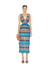 PatBO Crochet Cut Out Midi Dress