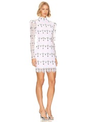 PatBO Hand Beaded Lace Mini Dress