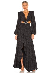PatBO Lurex Cut Out Gown