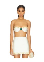 PatBO Portofino Hand-Beaded Bikini Top