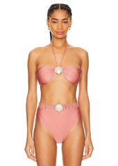 PatBO Seashell Bandeau Bikini Top