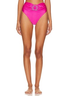 PatBO X Alessandra Ambrioso Beaded V-shape Bikini Bottom